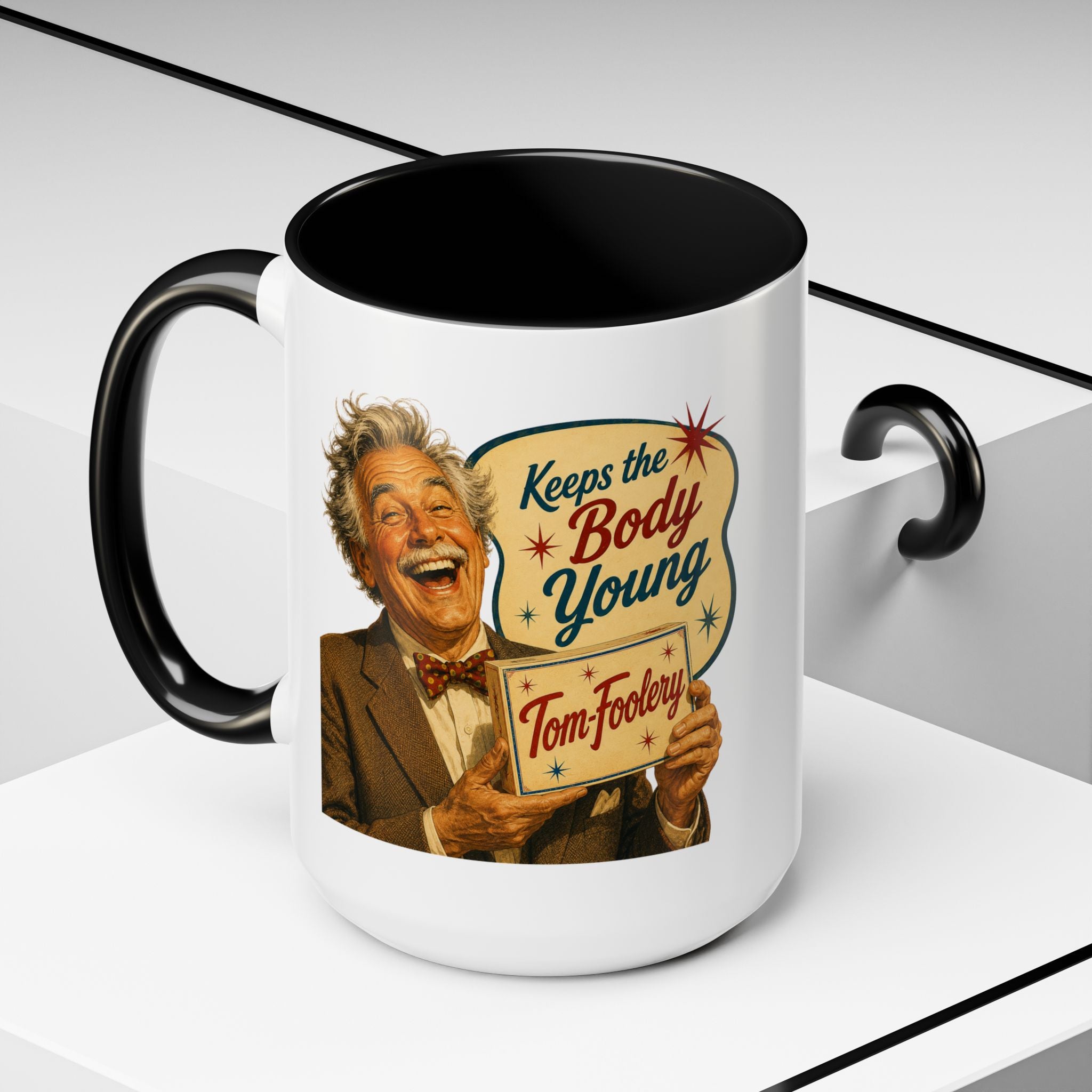 Tom Foolery Retro Accent Coffee Mug