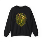 Green Woman Heart Crewneck Sweatshirt