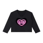 Heart Light Women's Raw Hem Long Sleeve T-Shirt