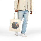 Crystal Earth Tote Bag — Eco-Friendly Canvas Shopping Tote