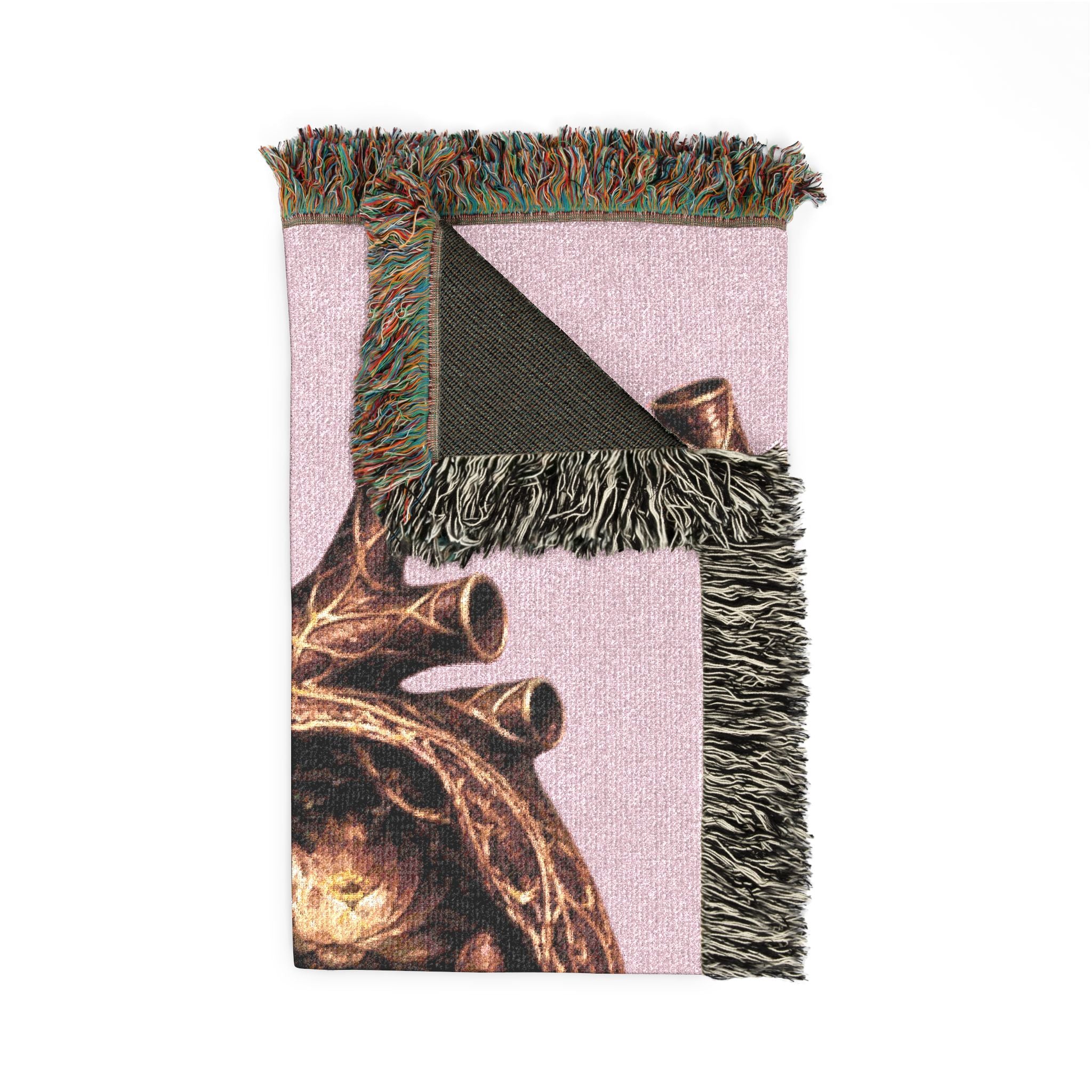 Lotus Heart Woven Blanket