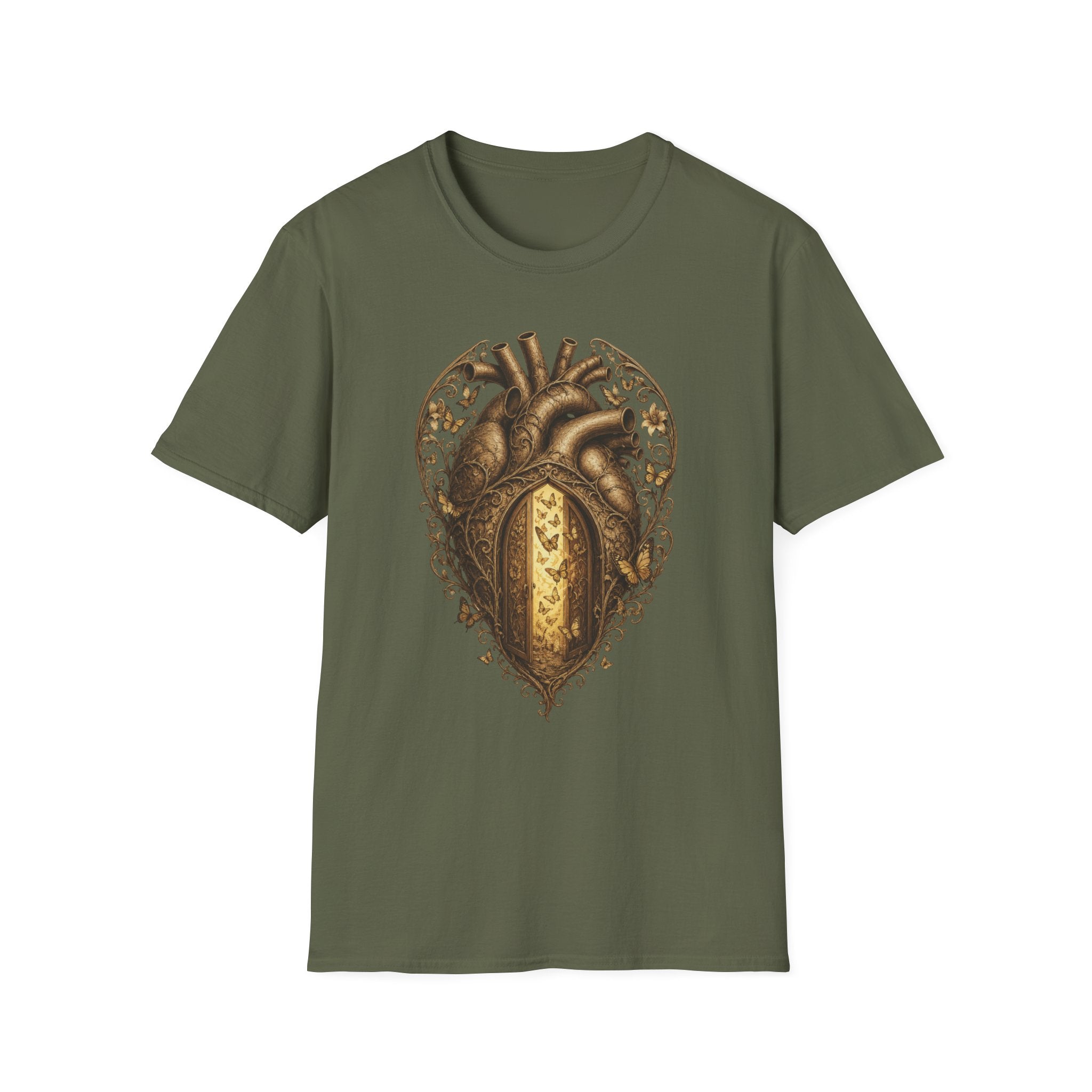 Butterfly Door Heart T-Shirt