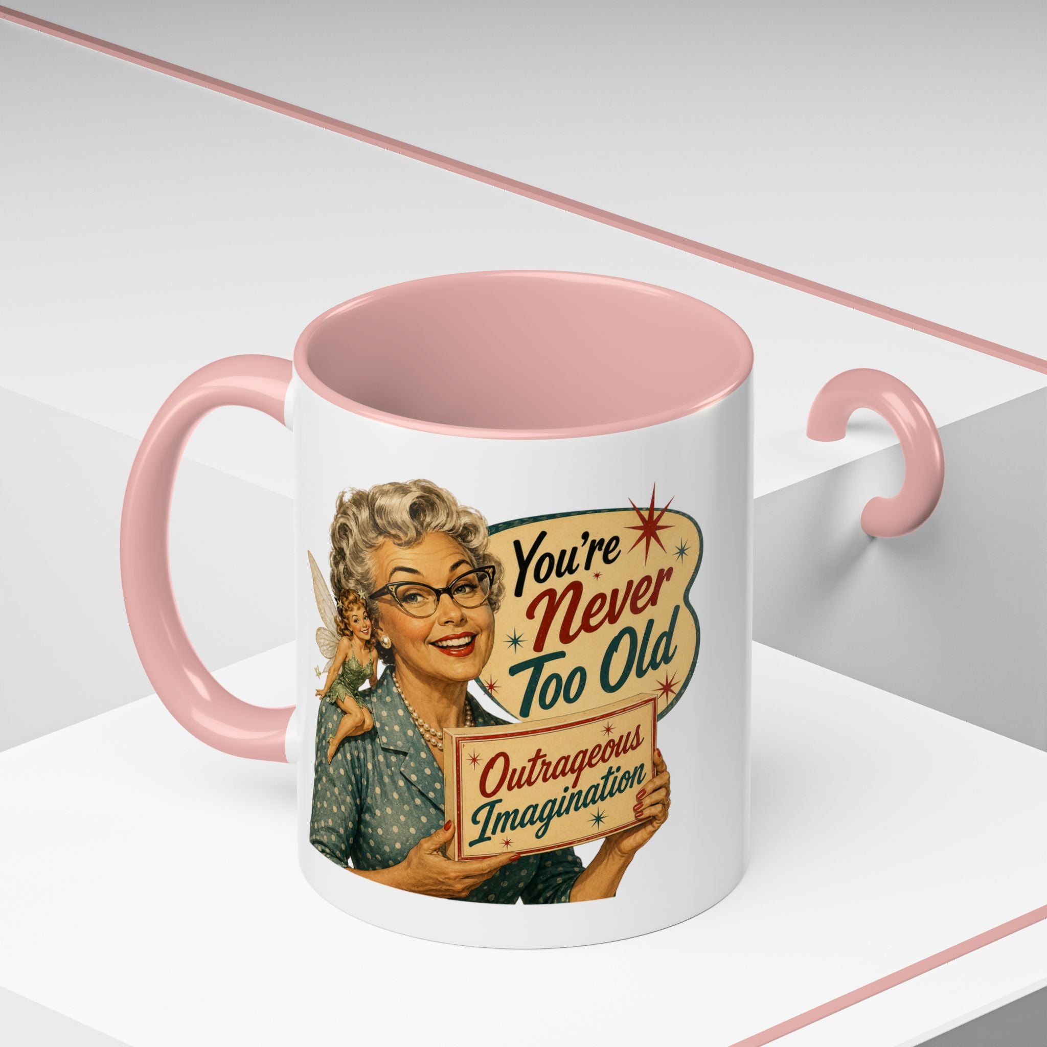 Outrageous Imagination Retro Accent Coffee Mug