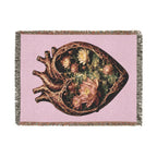 Lotus Heart Woven Blanket