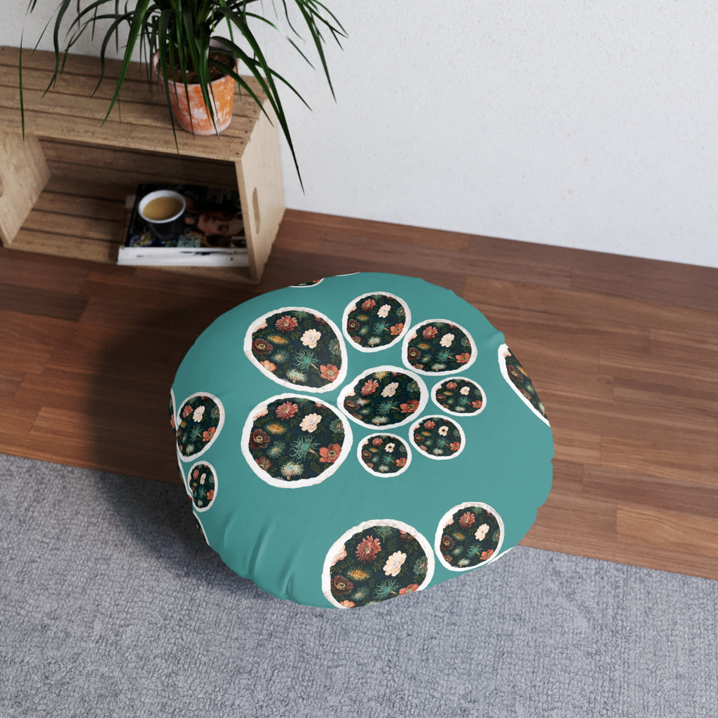Anemones  Tufted Floor Pillow, Round