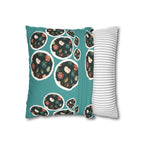 Anemones Faux Suede Square Pillowcase