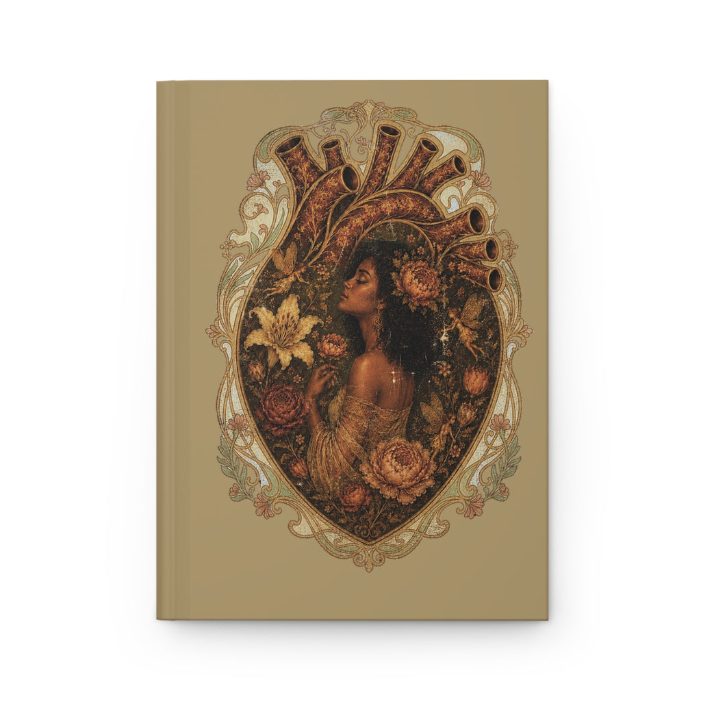 My Muse Hardcover Journal — Vintage Art Nouveau Floral Notebook