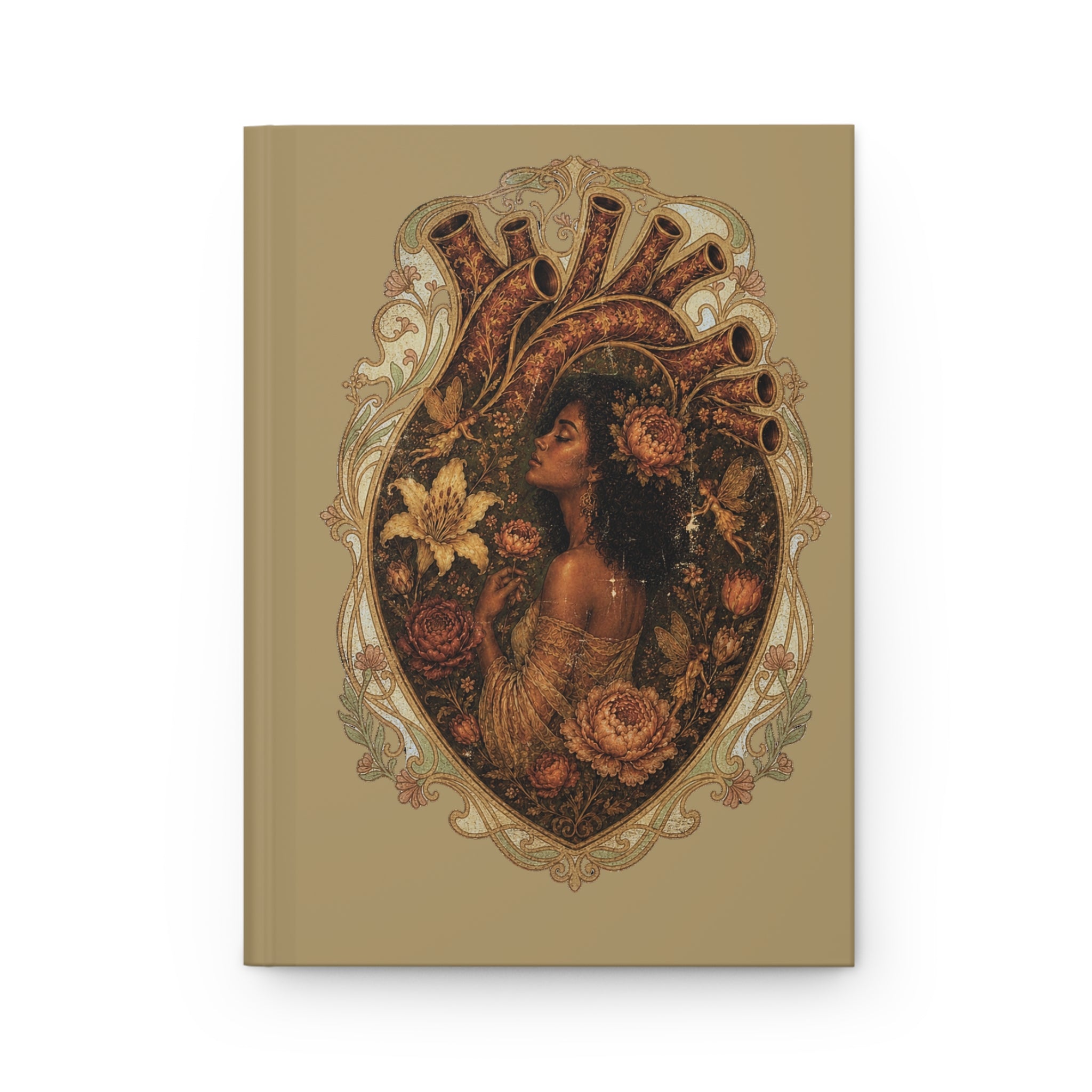 My Muse Hardcover Journal — Vintage Art Nouveau Floral Notebook