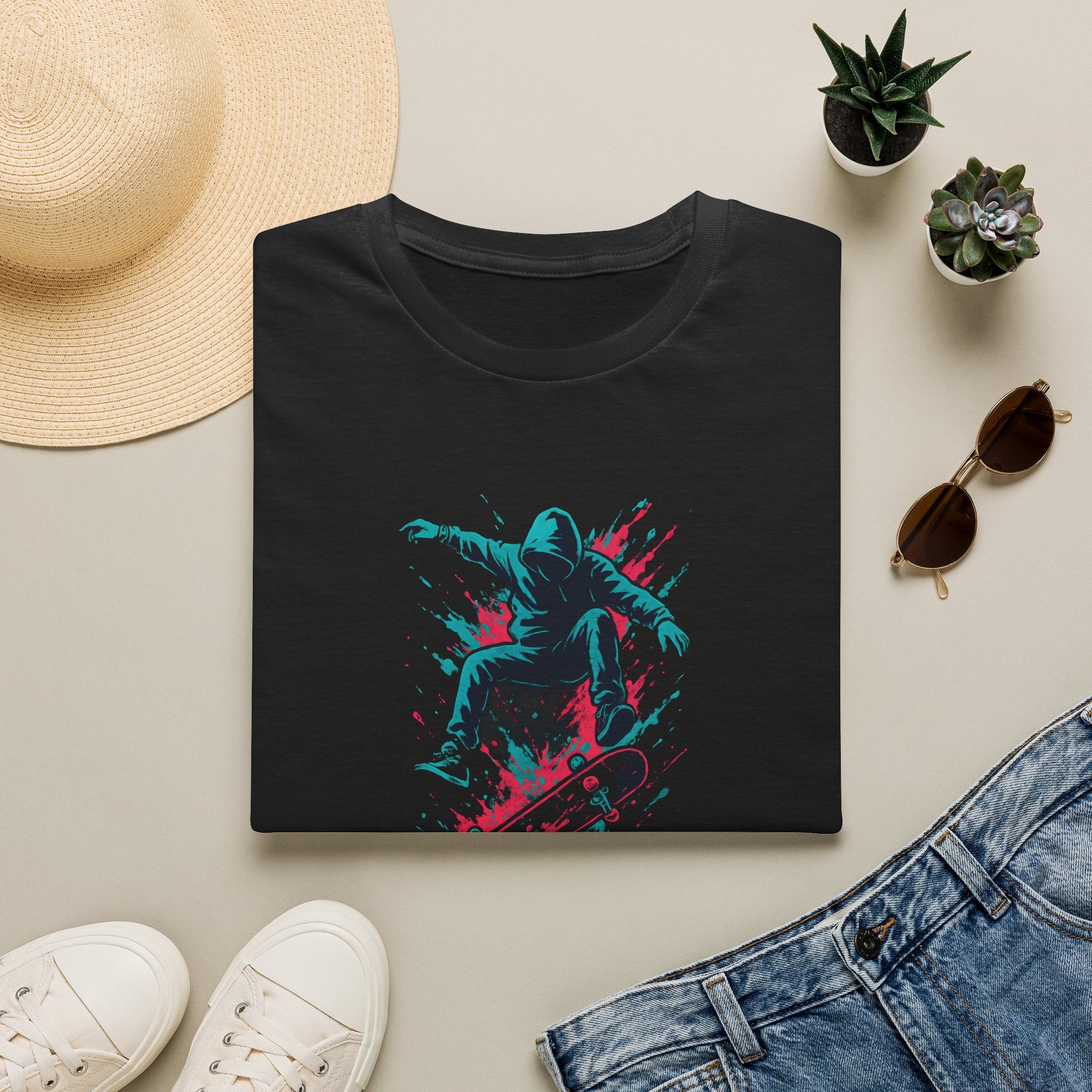 Hooded Skater Jump T-Shirt