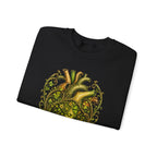 Green Woman Heart Crewneck Sweatshirt