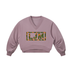 LJM Monogram Women’s Crop V-Neck Sweatshirt