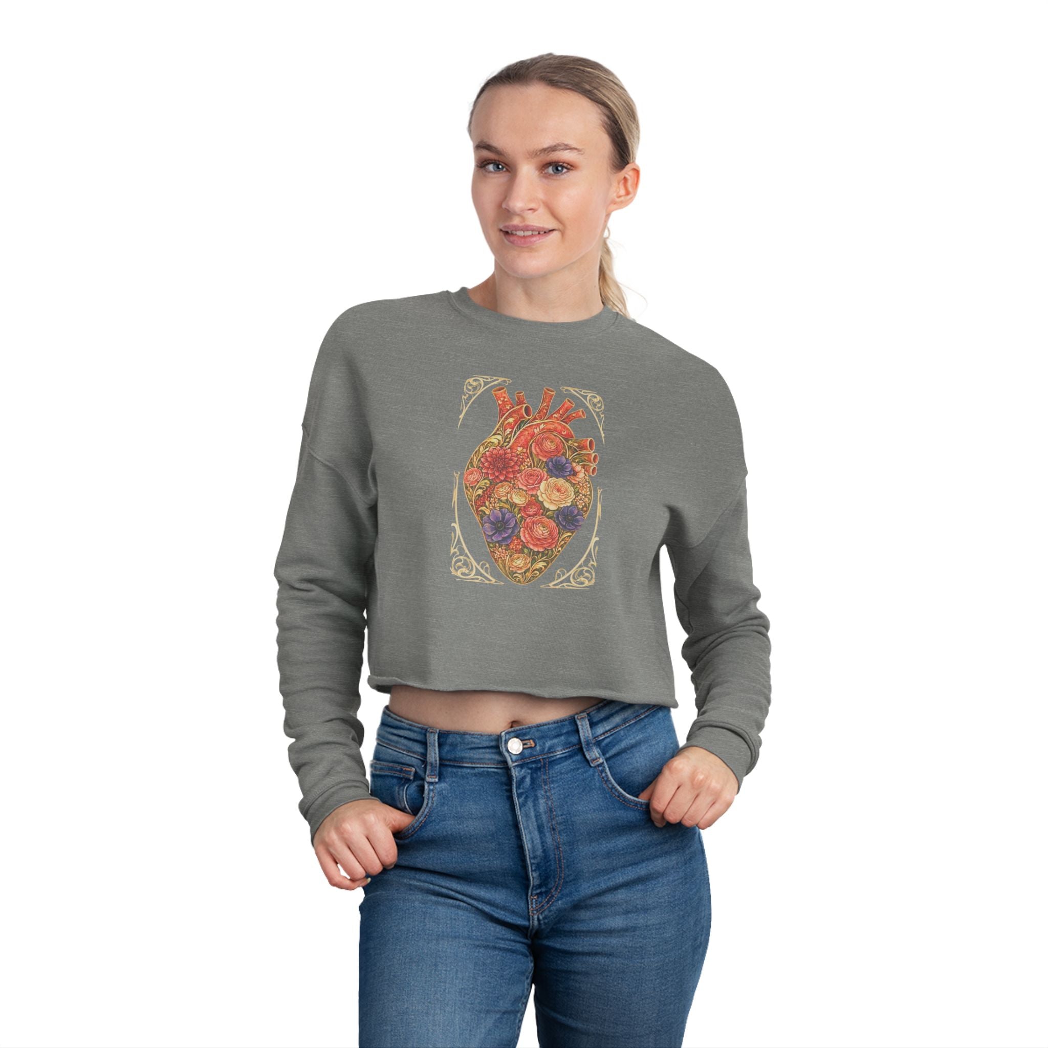 Cropped Sweatshirt —Nouveau Garden