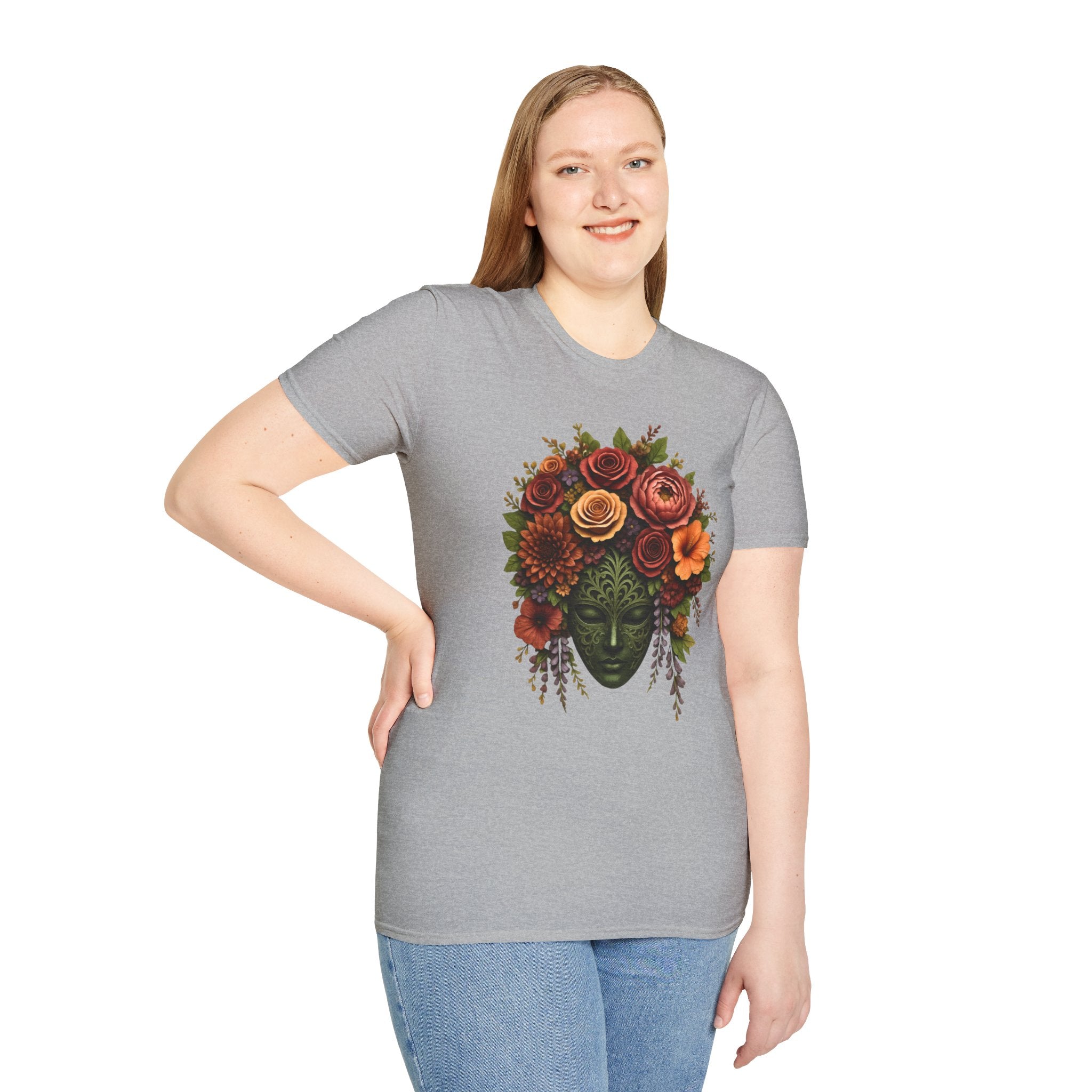 Black Mask Heart T-Shirt