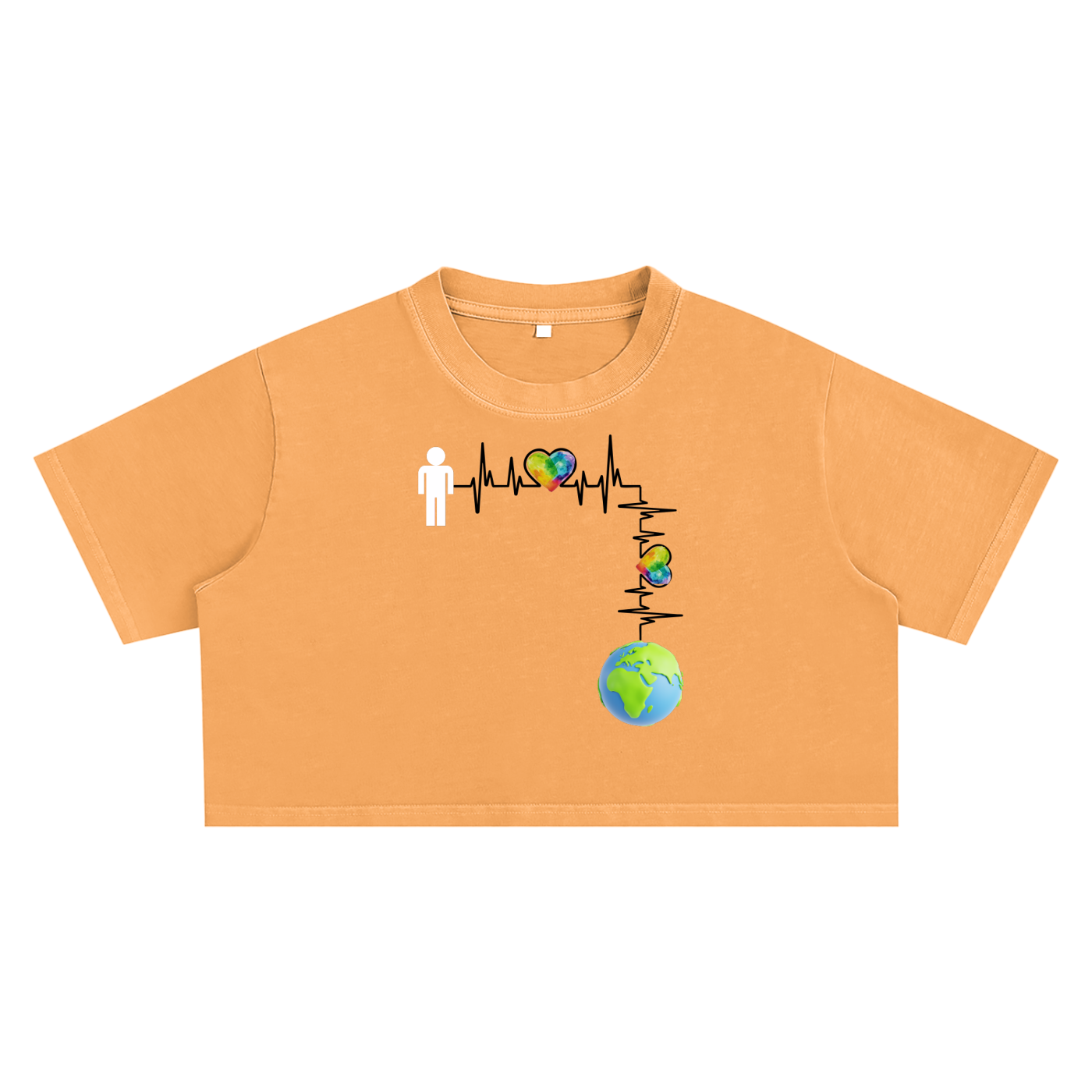 Heartbeat Snow Washed Crop Top