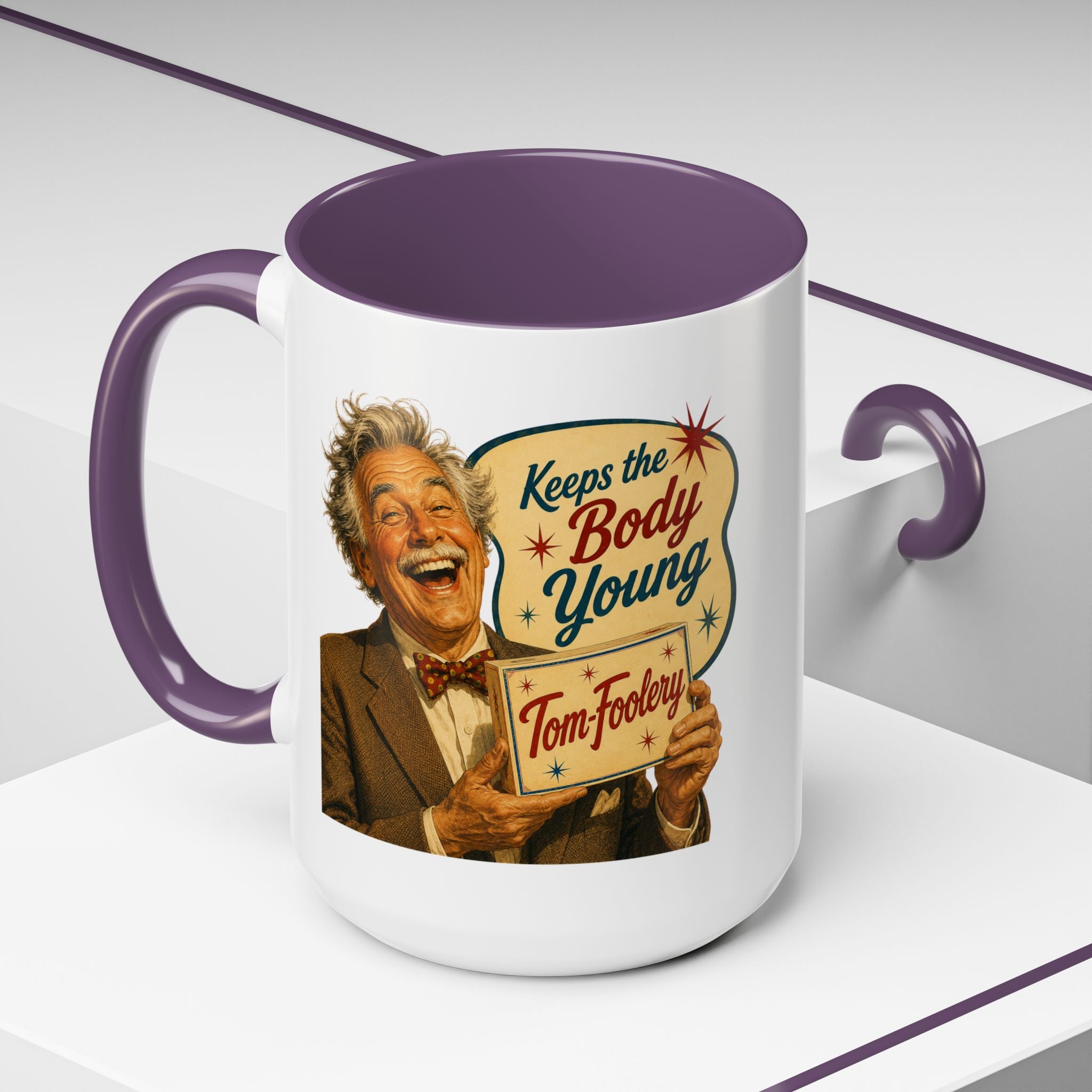 Tom Foolery Retro Accent Coffee Mug
