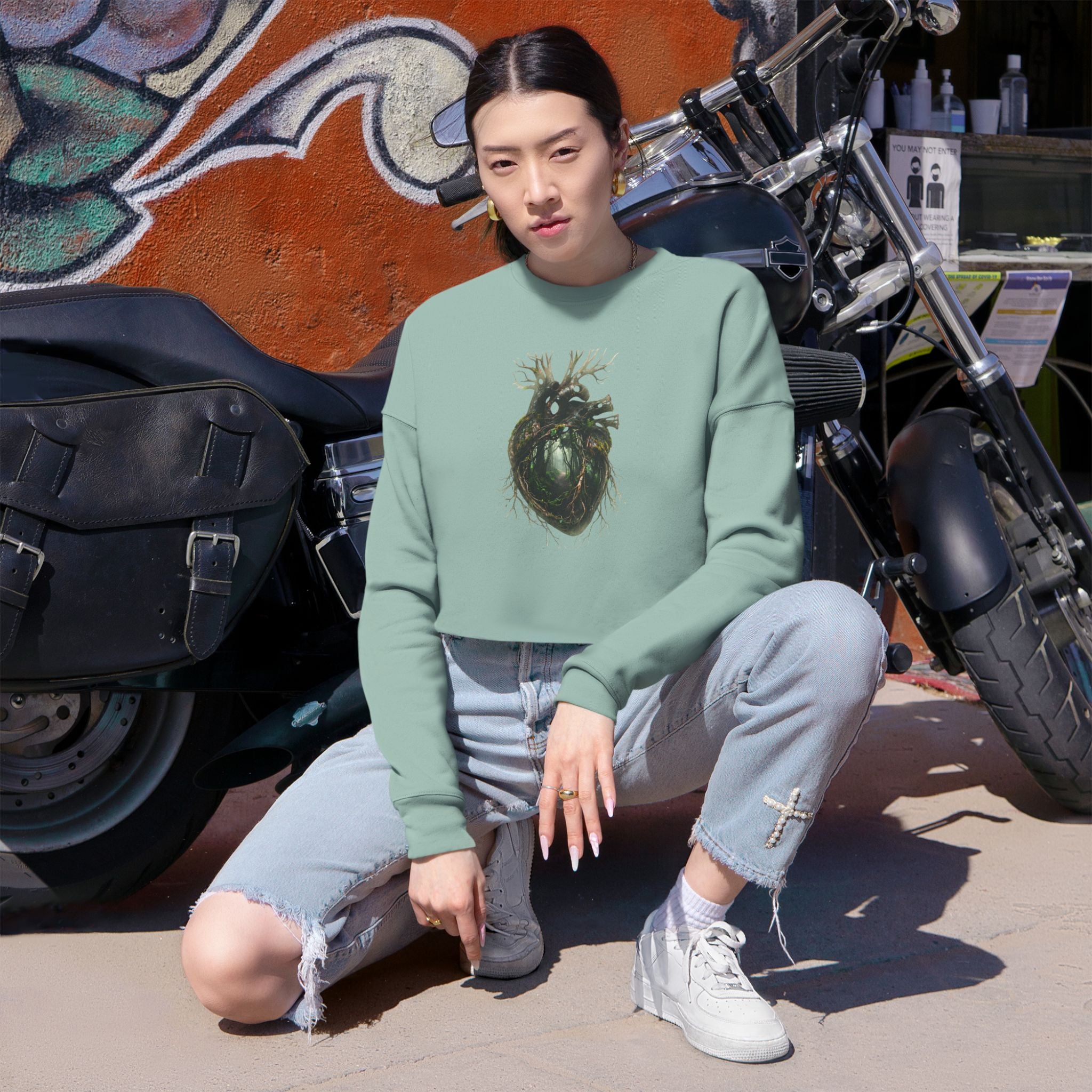 Dark Forest Cropped Sweatshirt