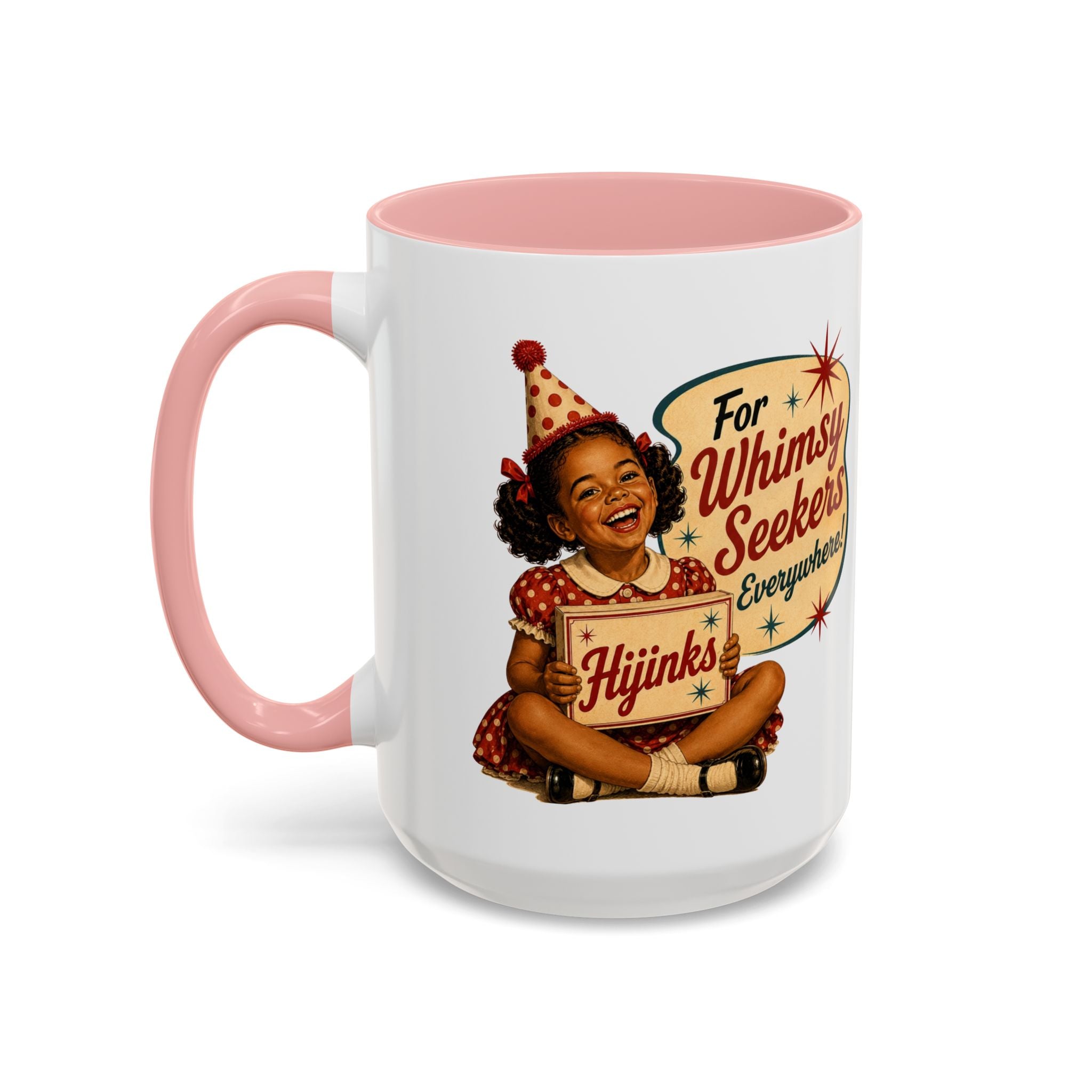 Retro 'For Whimsy Seekers Everywhere' Accent Coffee Mug