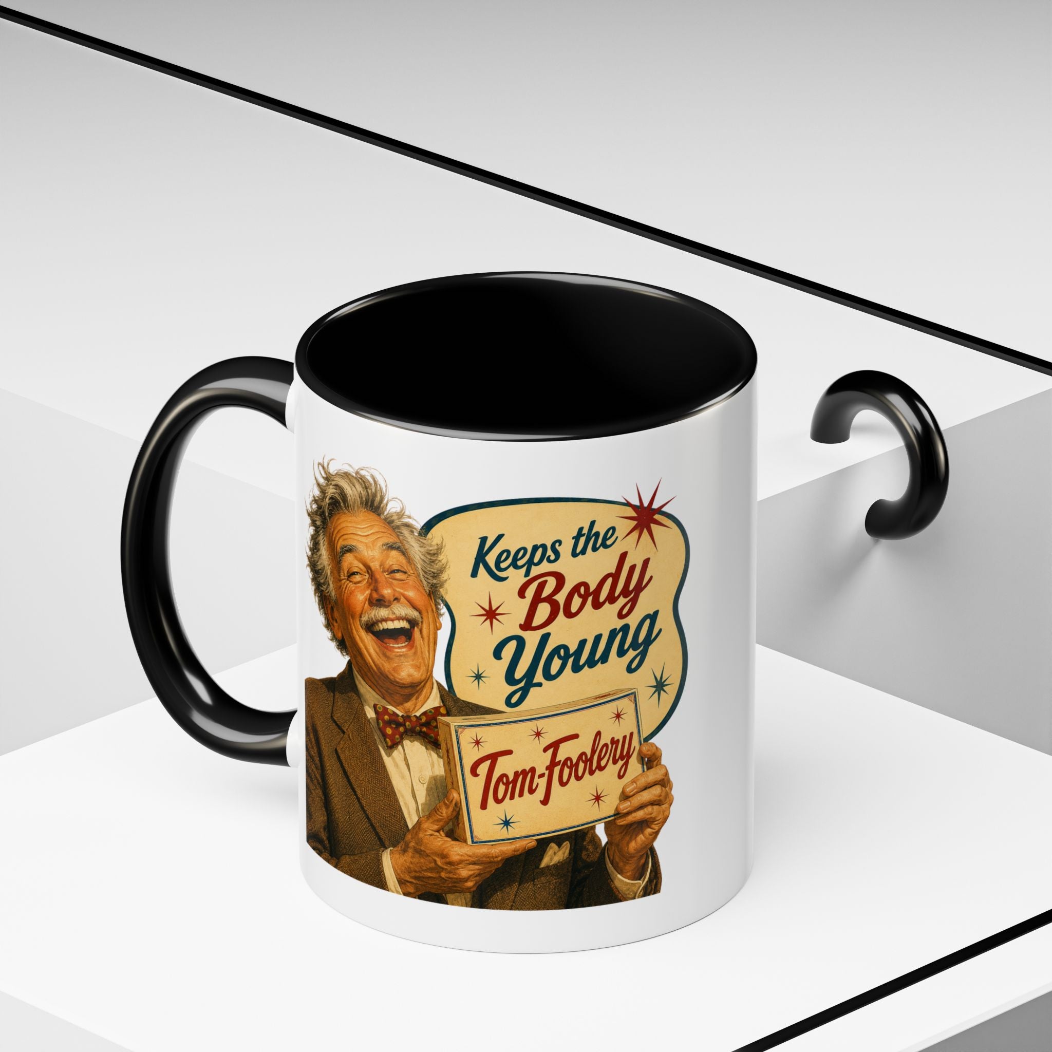 Tom Foolery Retro Accent Coffee Mug