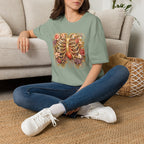 Nouveau Flower Ribcage T-Shirt