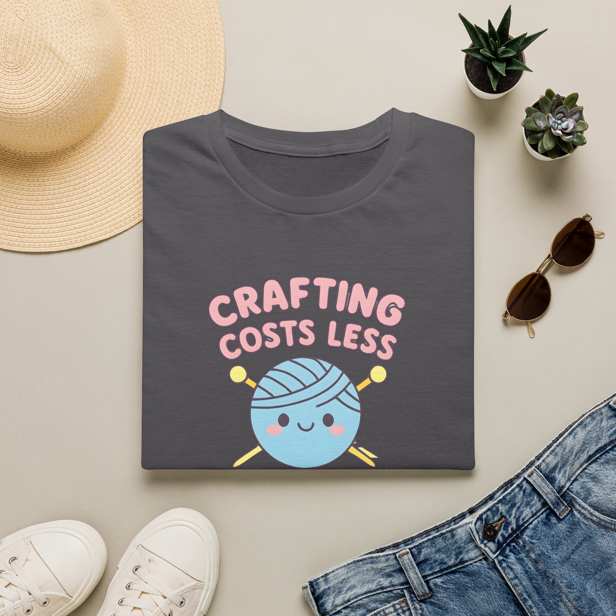 Crafting Cheaper Than Therapy T-Shirt