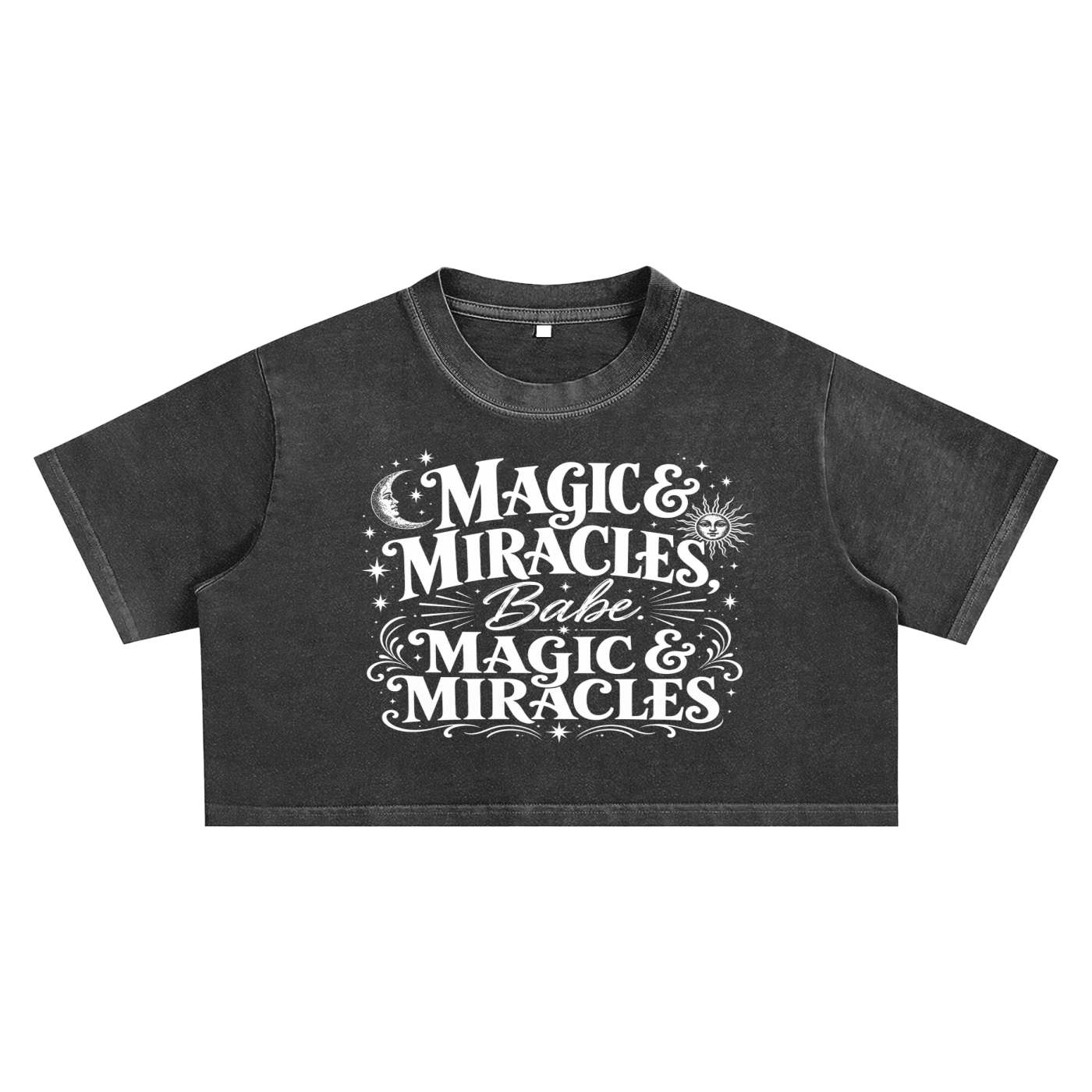 Magic & Miracles Snow Washed Crop Top