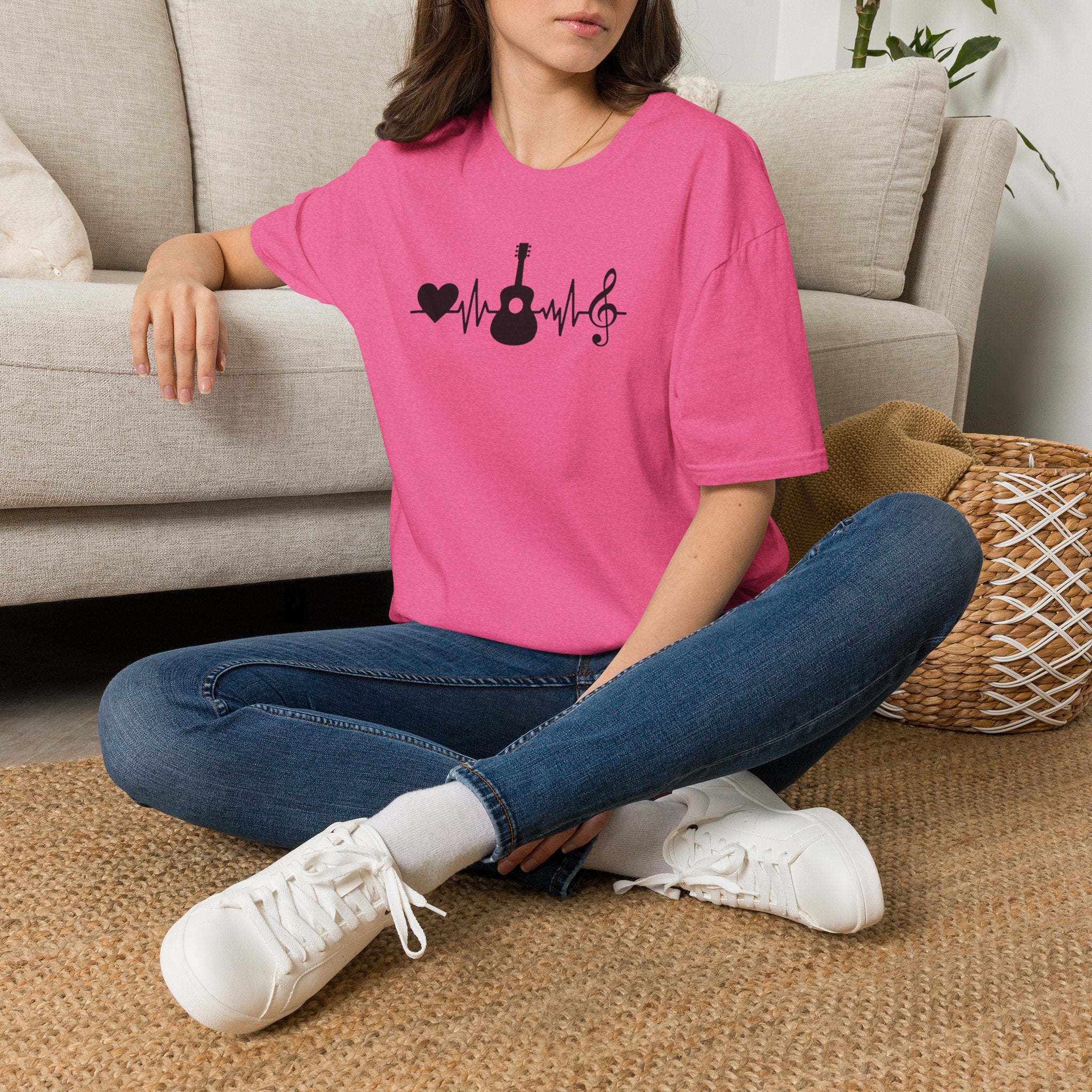 Heartbeat Guitar Music T-Shirt