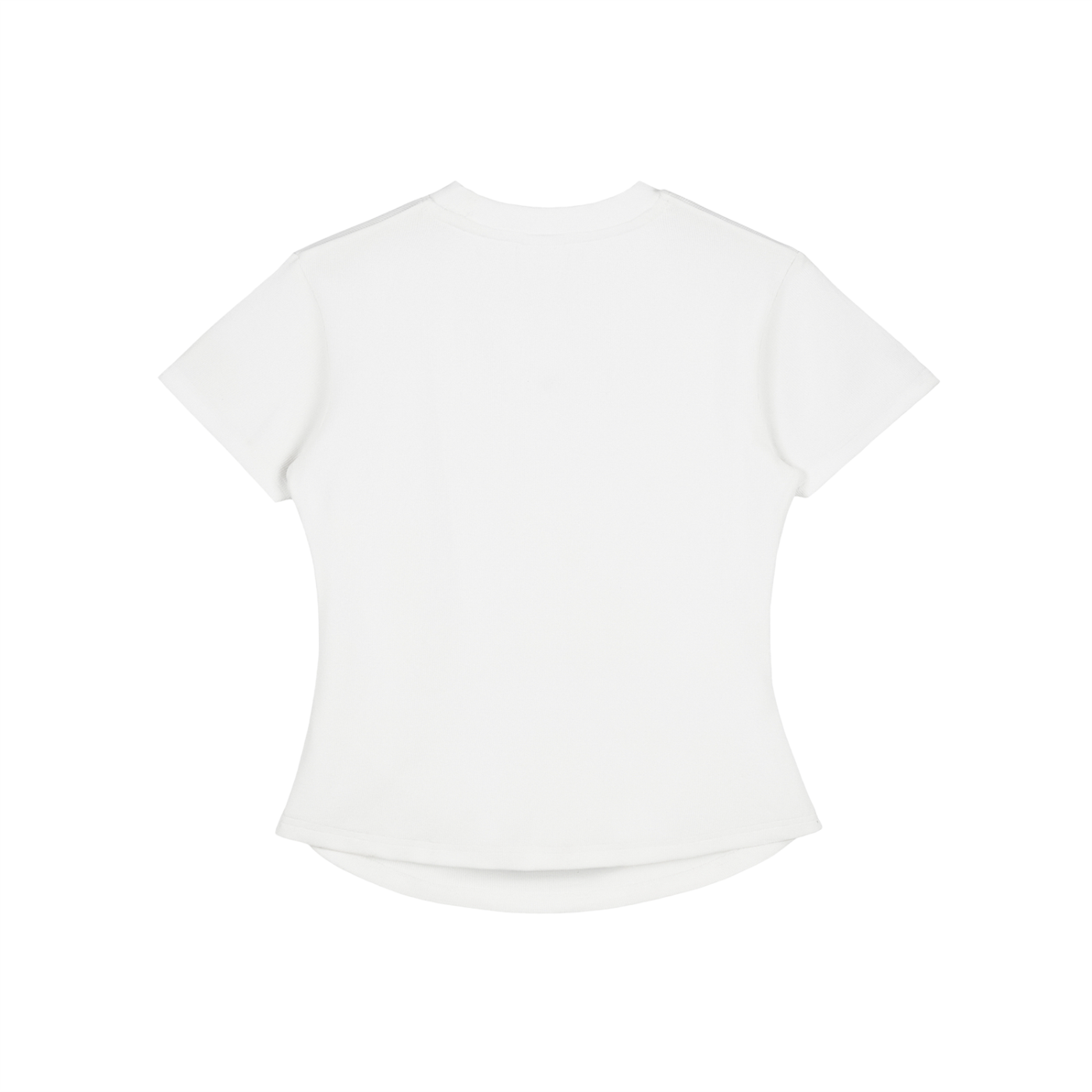 Crystal Heart Vintage Washed Bodycon Cotton T-Shirt