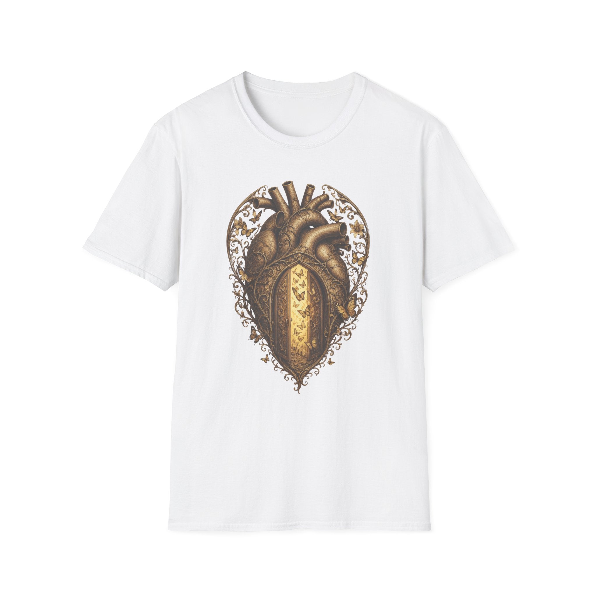 Butterfly Door Heart T-Shirt