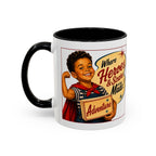 Retro 'Where Heroes & Scars Are Made' Accent Coffee Mug (11/15 oz)
