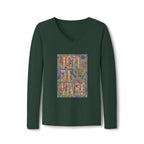 Joie de Vivre Floral V-Neck Tee — Women's Long Sleeve