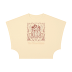 Three Muses Women's Cropped Dolman T-Shirt