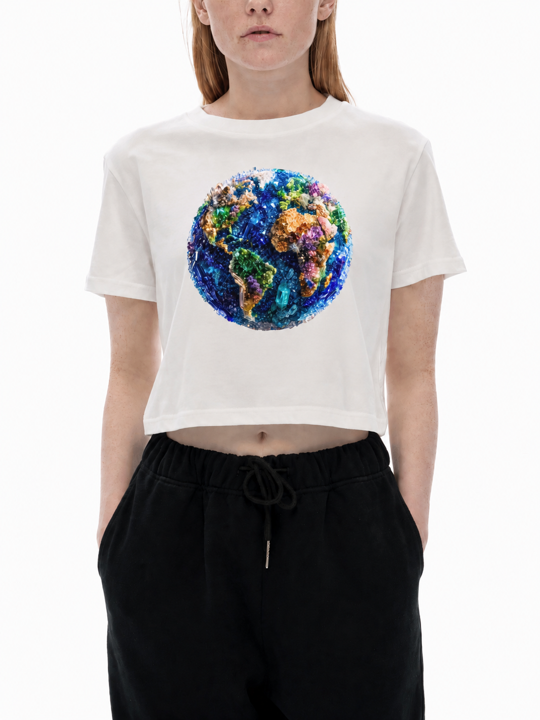 Crystal Earth Baby Tee Seamless T-Shirt