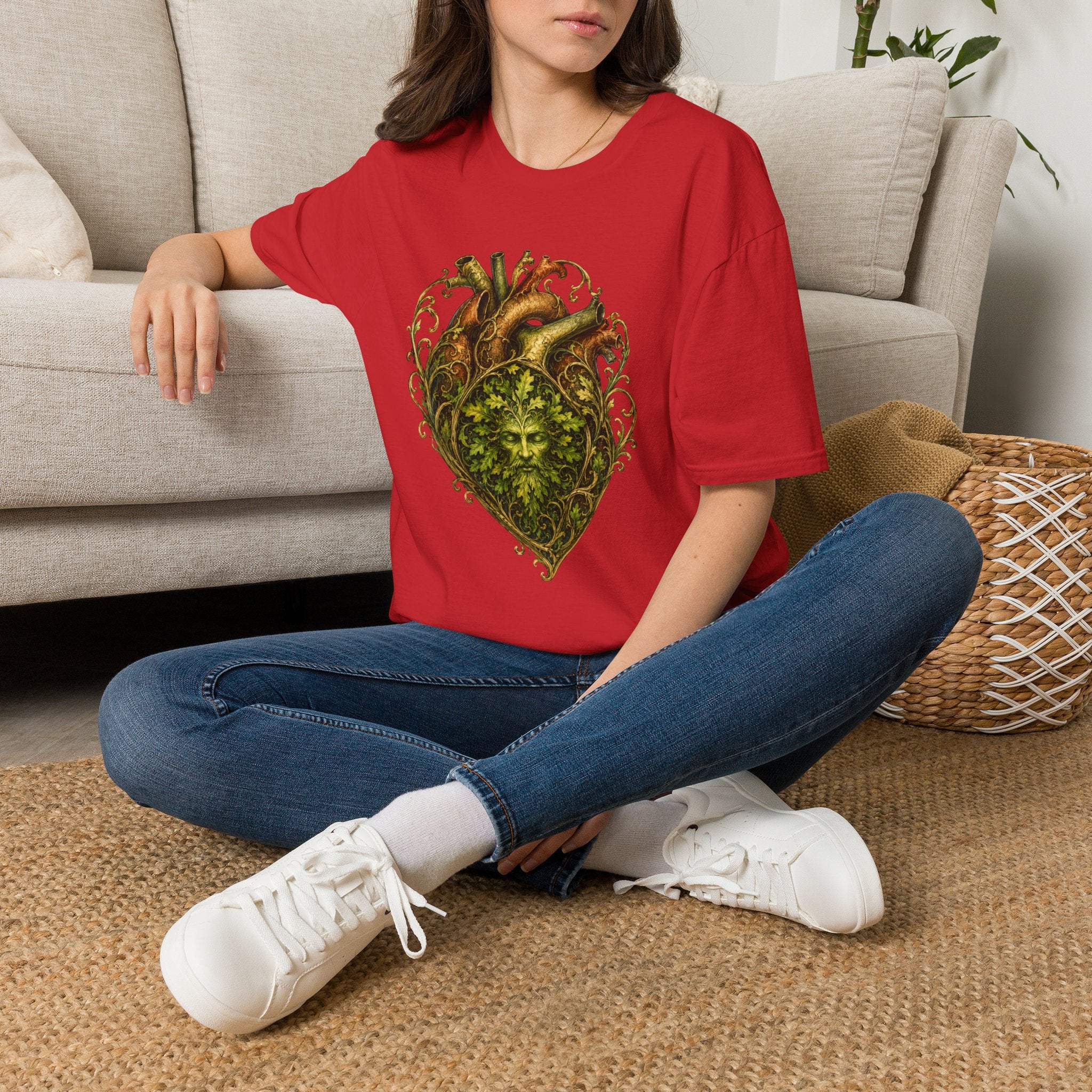 Green Man Heart T-Shirt