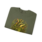 Green Woman Heart Crewneck Sweatshirt