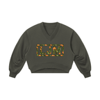 LJM Monogram Women’s Crop V-Neck Sweatshirt