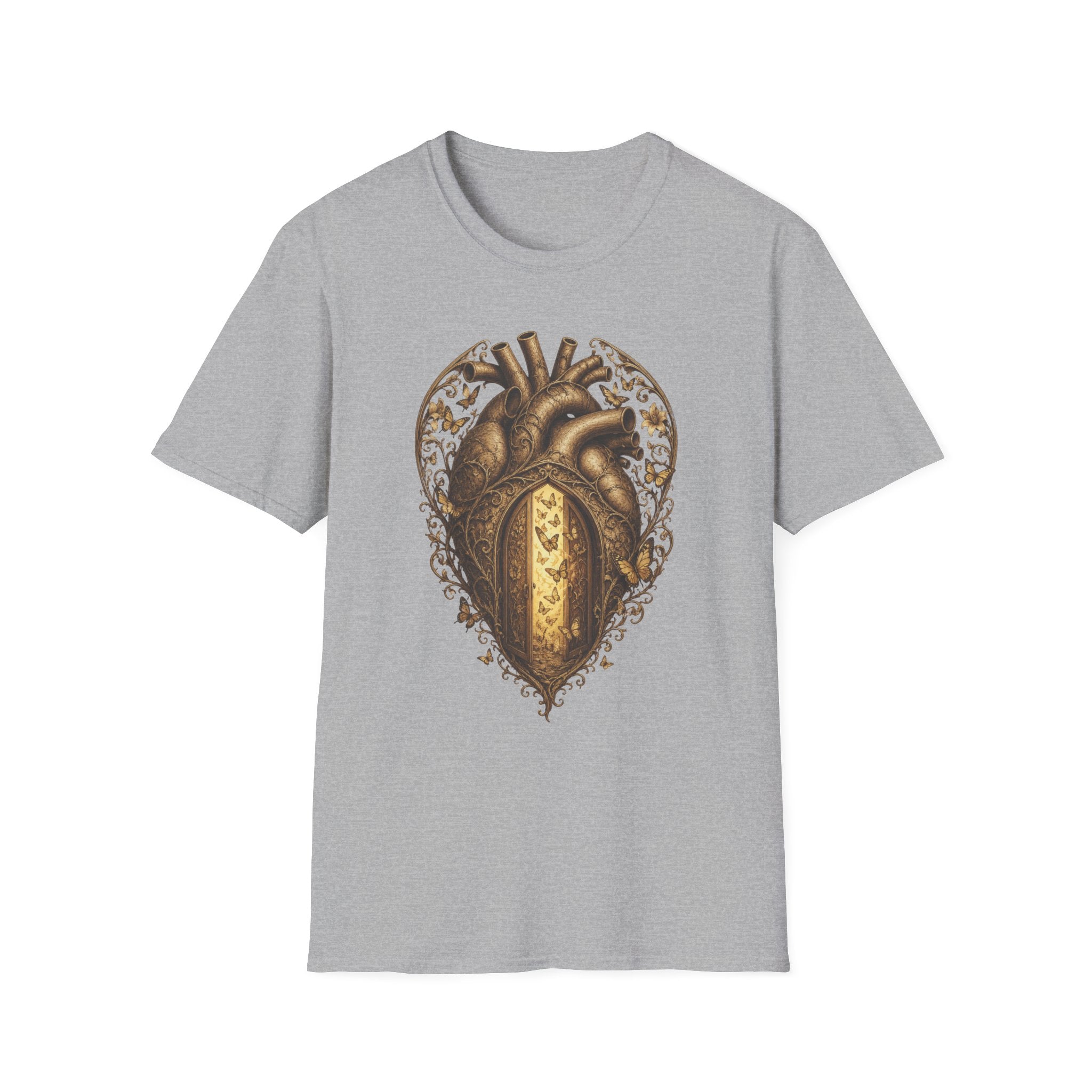 Butterfly Door Heart T-Shirt