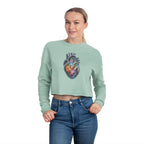 Cropped Sweatshirt —Galaxy Heart