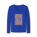 Joie de Vivre Floral V-Neck Tee — Women's Long Sleeve