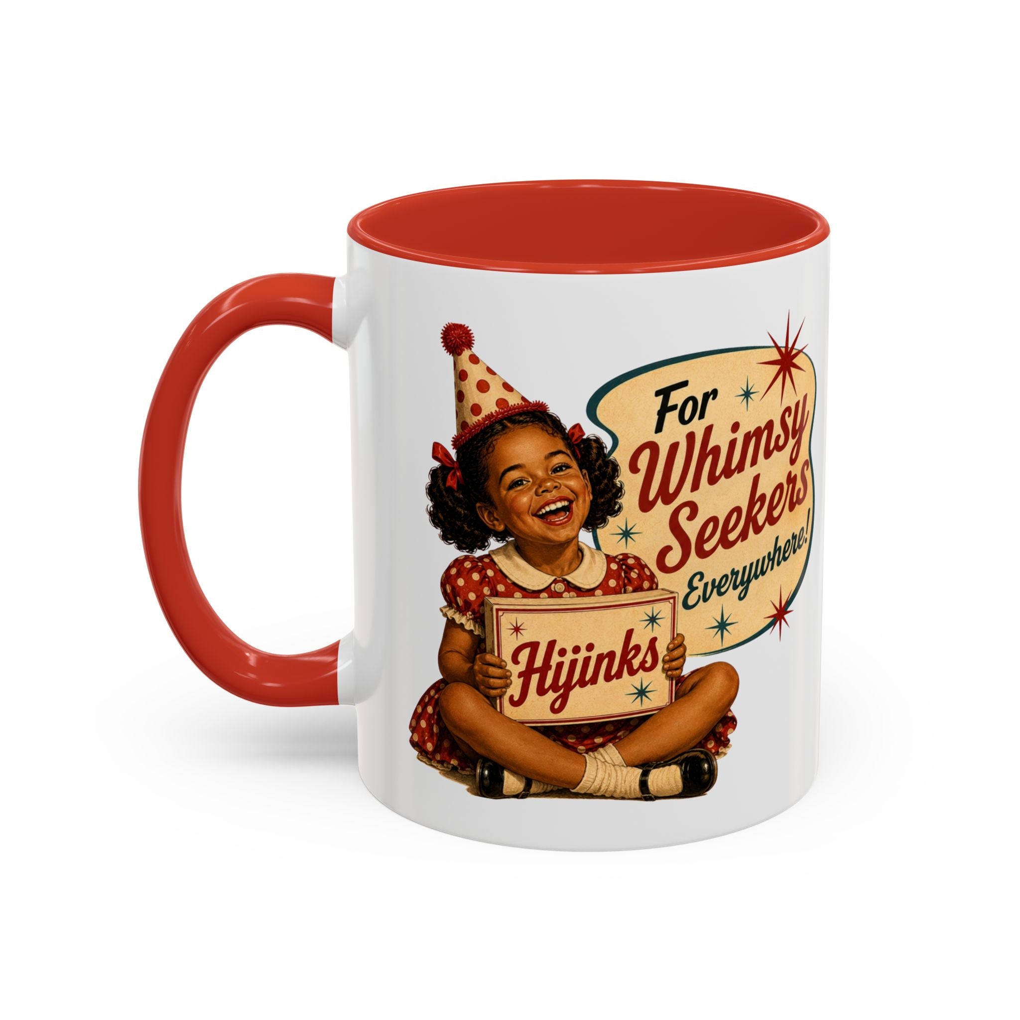Retro 'For Whimsy Seekers Everywhere' Accent Coffee Mug