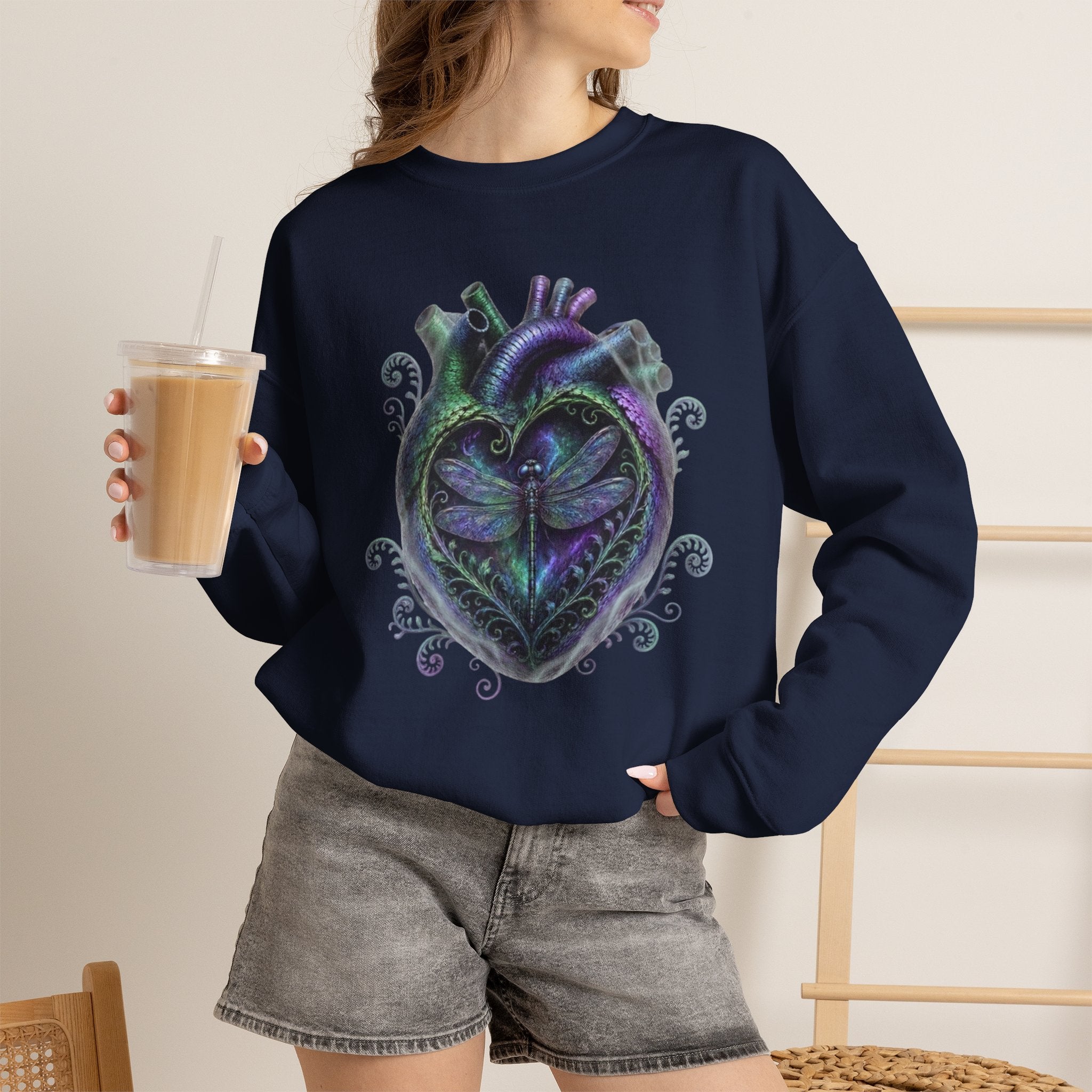 Dragonfly Heart Crewneck Sweatshirt