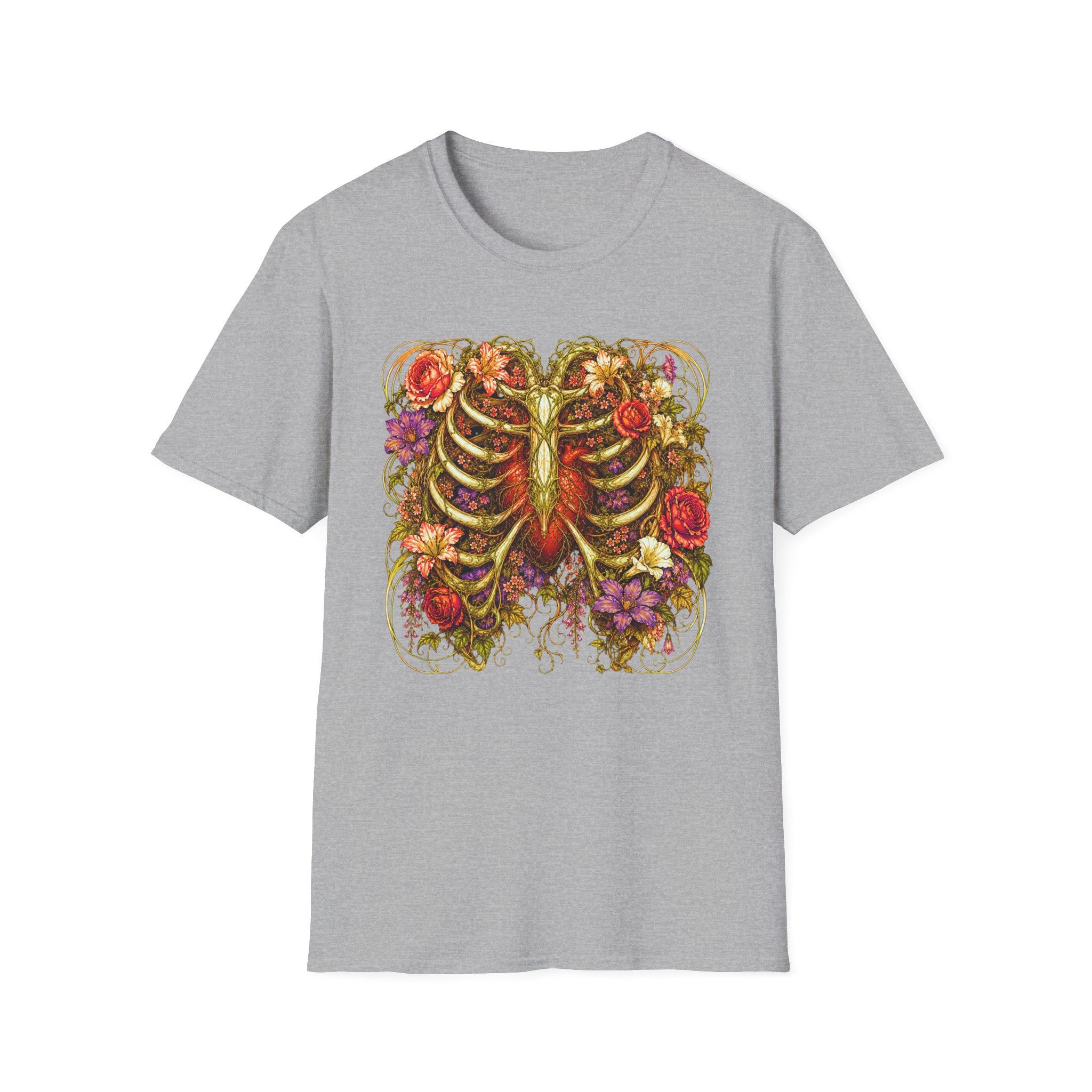 Nouveau Flower Ribcage T-Shirt