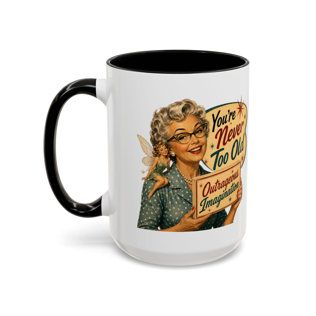 Outrageous Imagination Retro Accent Coffee Mug