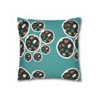 Anemones Faux Suede Square Pillowcase