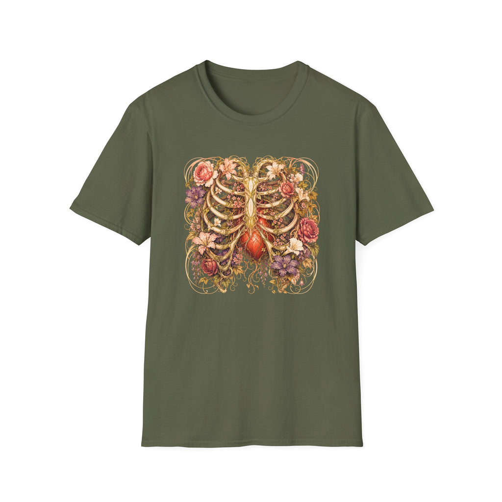 Nouveau Flower Ribcage T-Shirt
