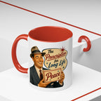"Peace For a Long Life" Vintage Accent Coffee Mug