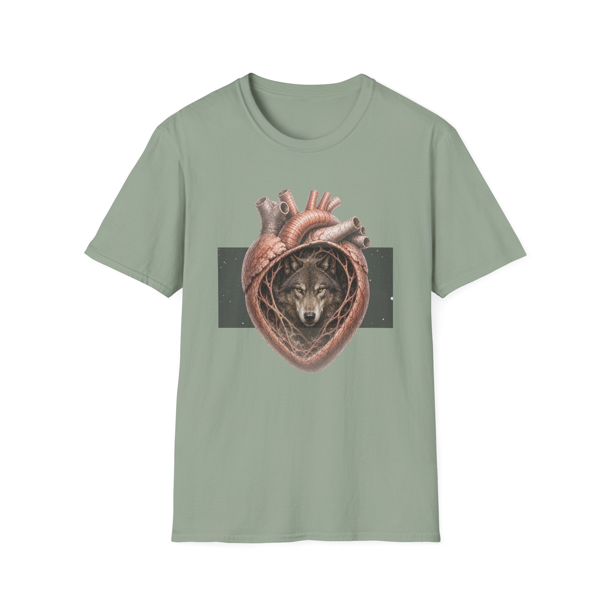Spirit Wolf Heart T-Shirt
