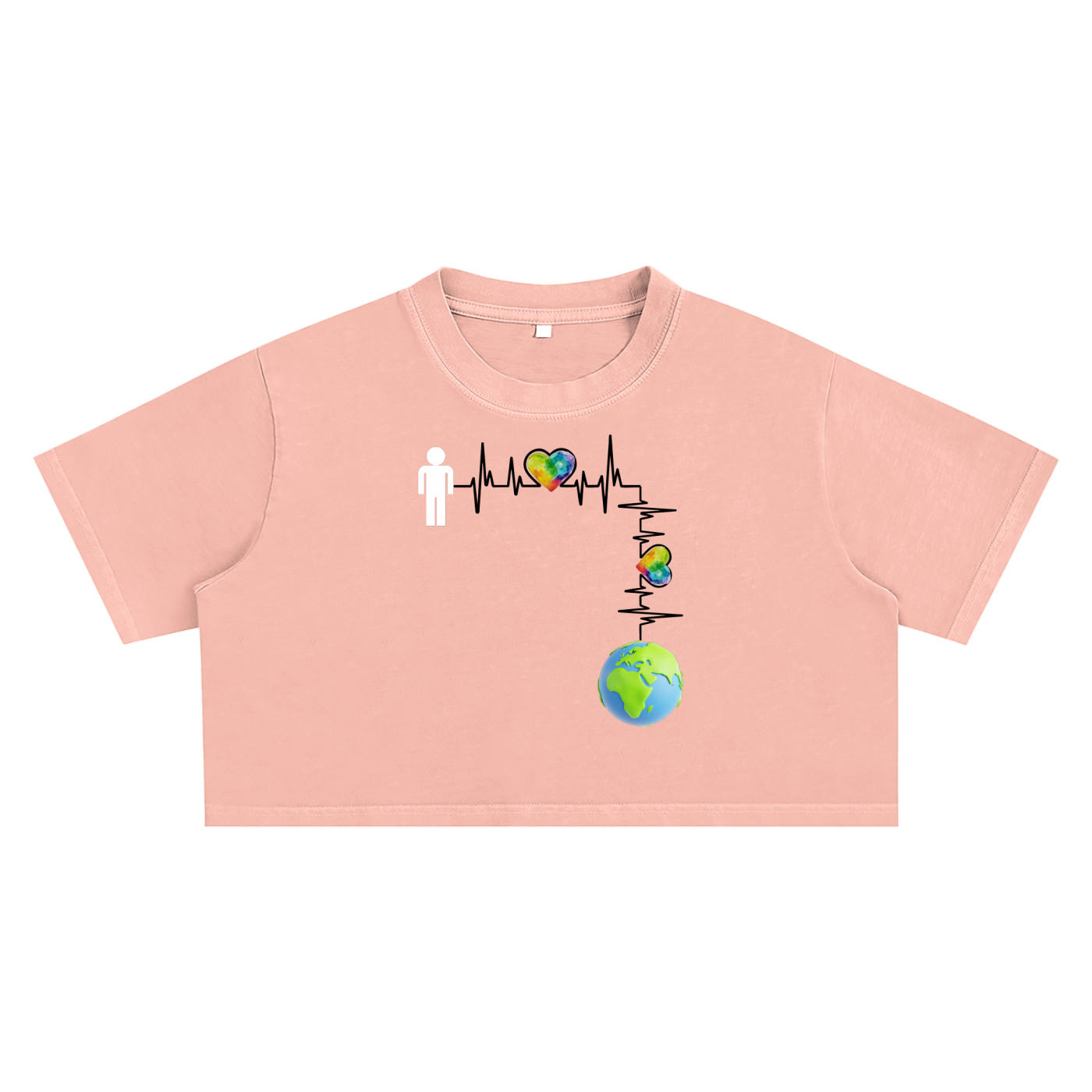 Heartbeat Snow Washed Crop Top