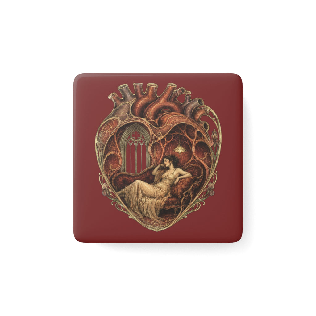Nouveau Inner Muse Portrait Porcelain Magnet