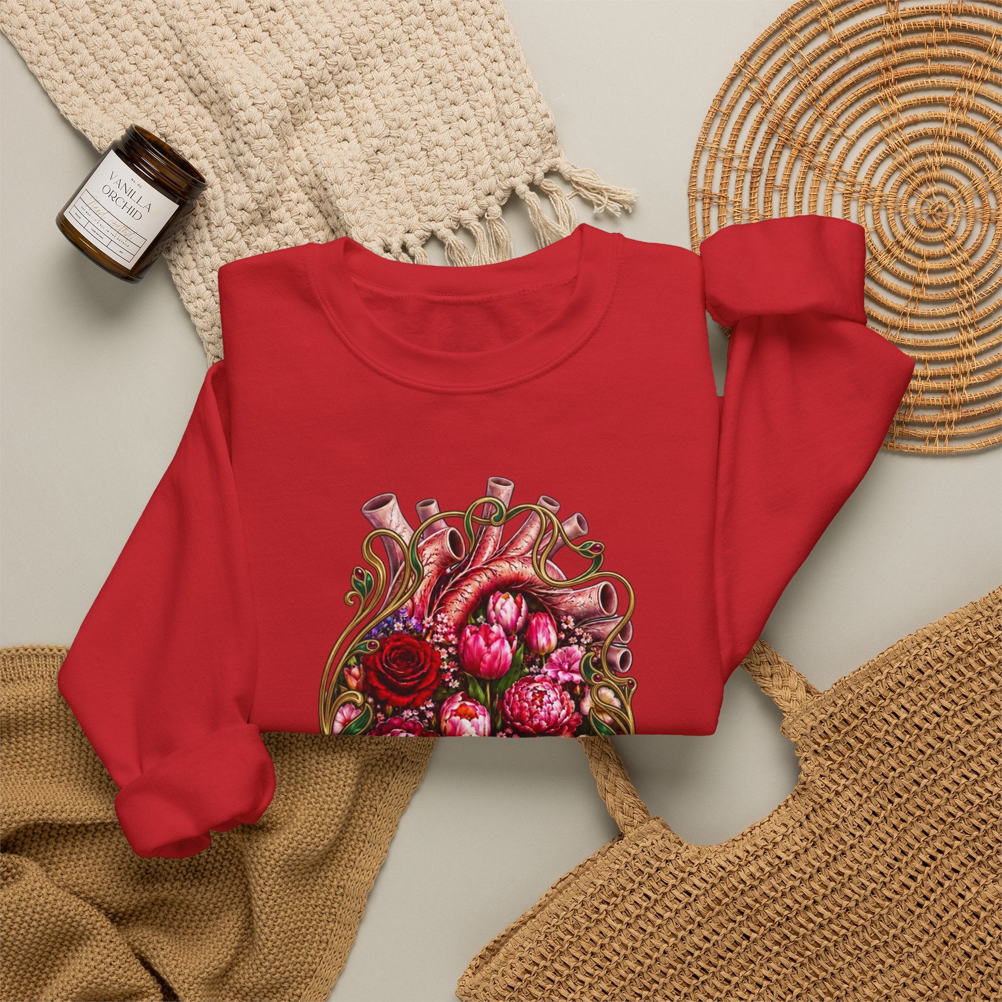 Nouveau Heart Crewneck Sweatshirt