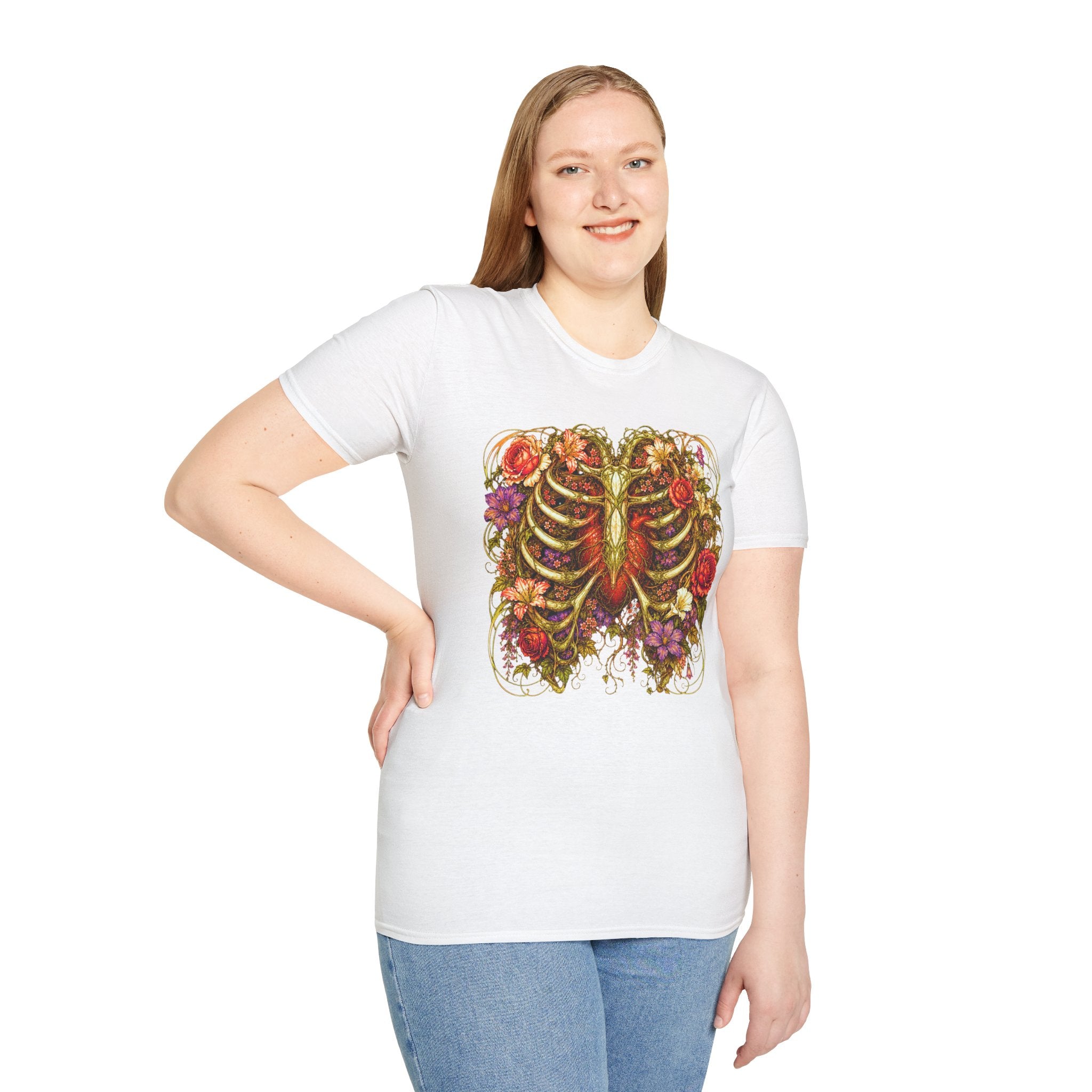 Nouveau Flower Ribcage T-Shirt
